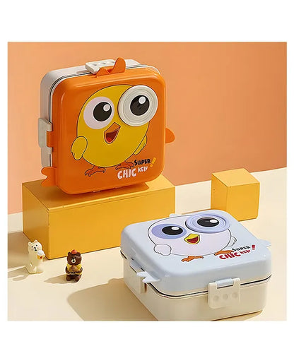 Fun & Cute Cartoon Bento Lunch Box for Kids 🦕🐱🐘 – 1100ml Capacity